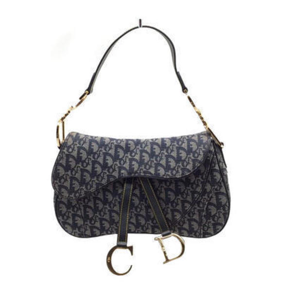 Dior Saddle Blue Bag Trotter Denim - Picture 1 of 15